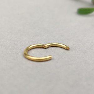 Cercel cu balama din aur galben 14k